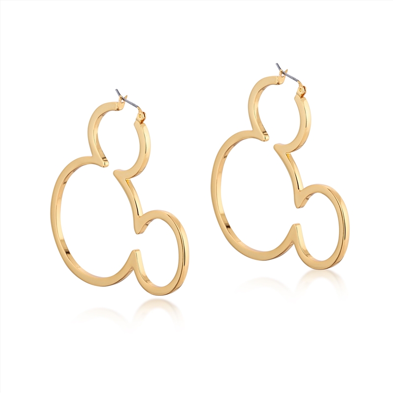 Mickey Mouse Outline Hoop Earrings/Product Detail/Jewellery