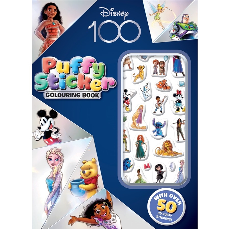 Disney 100: Puffy Sticker Colouring Book/Product Detail/Kids Colouring