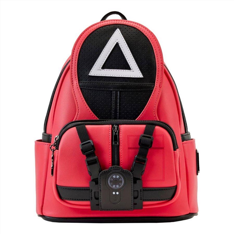 Loungefly Squid Game - Triangle Guard US Exclusive Cosplay Mini Backpack [RS]/Product Detail/Bags