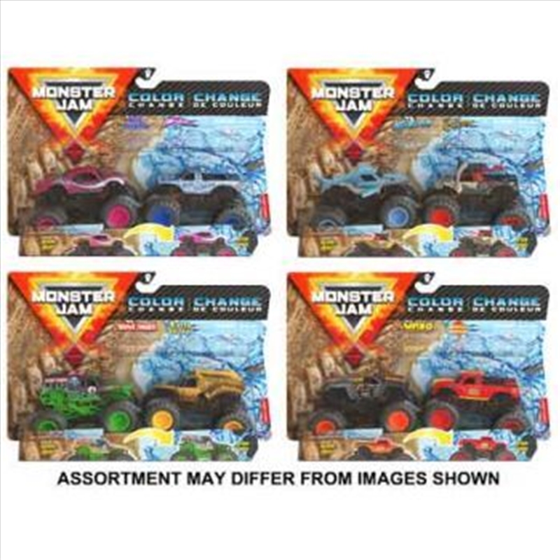 Monster Jam 1:64 Diecast Trucks 2pk Colour (ASSORTED) (SENT AT RANDOM)/Product Detail/Toys