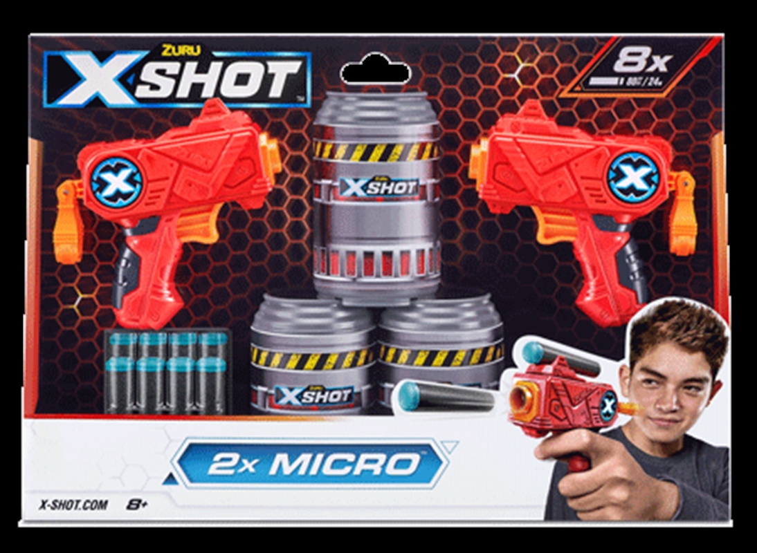 Zuru XSHOT Excel - Micro Twin Pk Dart Blasters inc 8 Darts/Product Detail/Toys