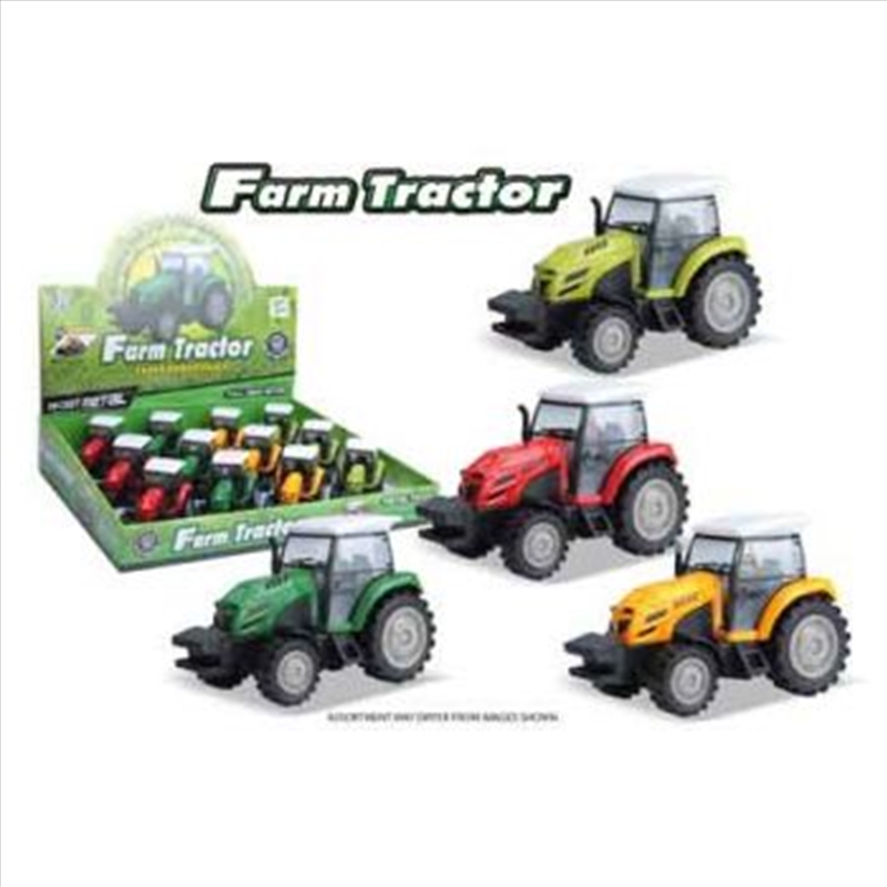 Farm Tractor 11cm Diecast Pull Backs (SENT AT RANDOM)/Product Detail/Toys