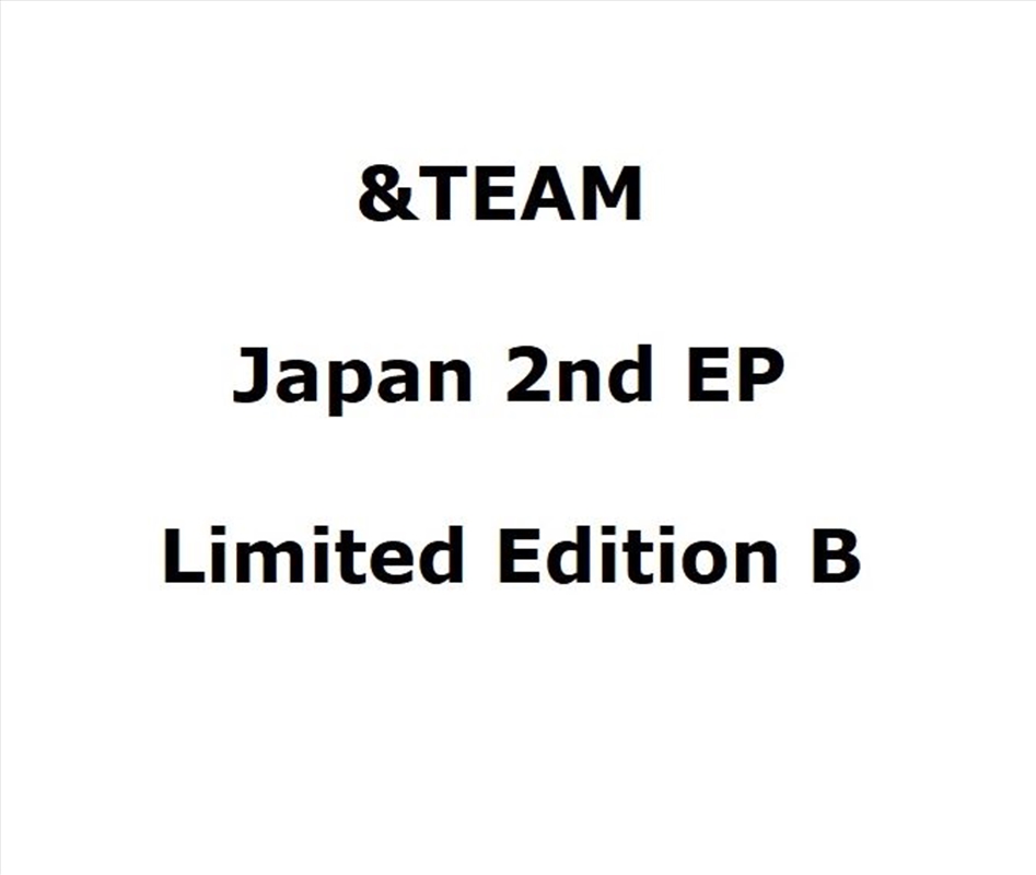 2nd EP - Limited Edition  B Ver/Product Detail/World