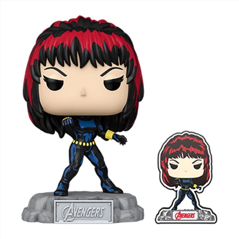 Avengers 60th Anninversary - Black Widow (with Pin) US Exclusive Pop! Vinyl [RS]/Product Detail/Deluxe Pop Vinyl