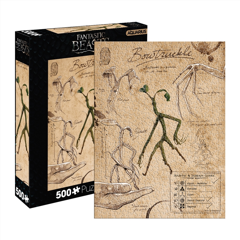 Aquarius Puzzle Fantastic Beasts Bowtruckle Puzzle 500 pieces/Product Detail/Jigsaw Puzzles