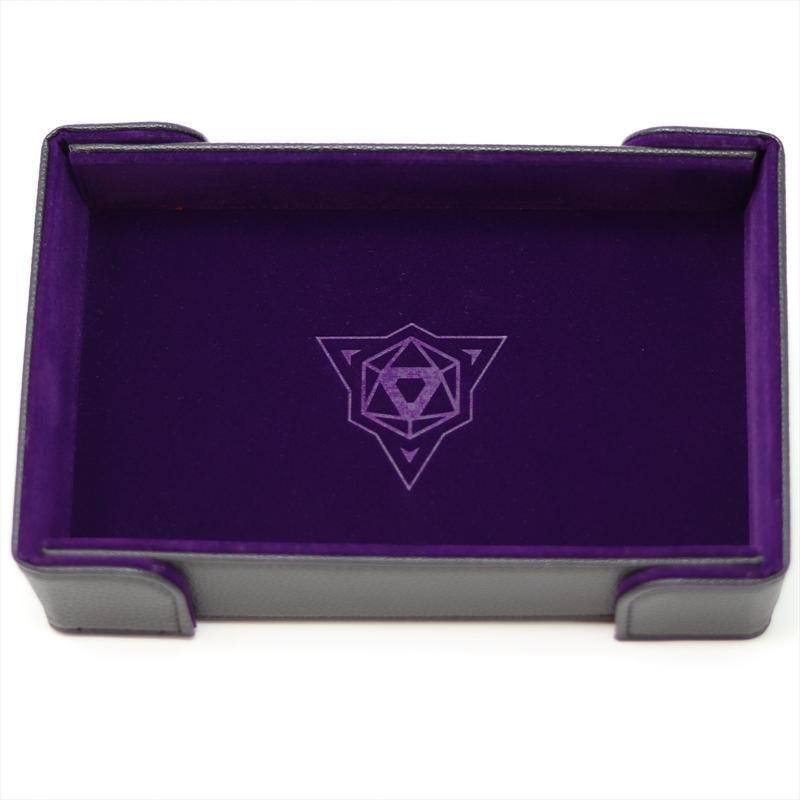 Die Hard Dice Folding Rectangle Tray - Purple Velvet/Product Detail/Dice Games