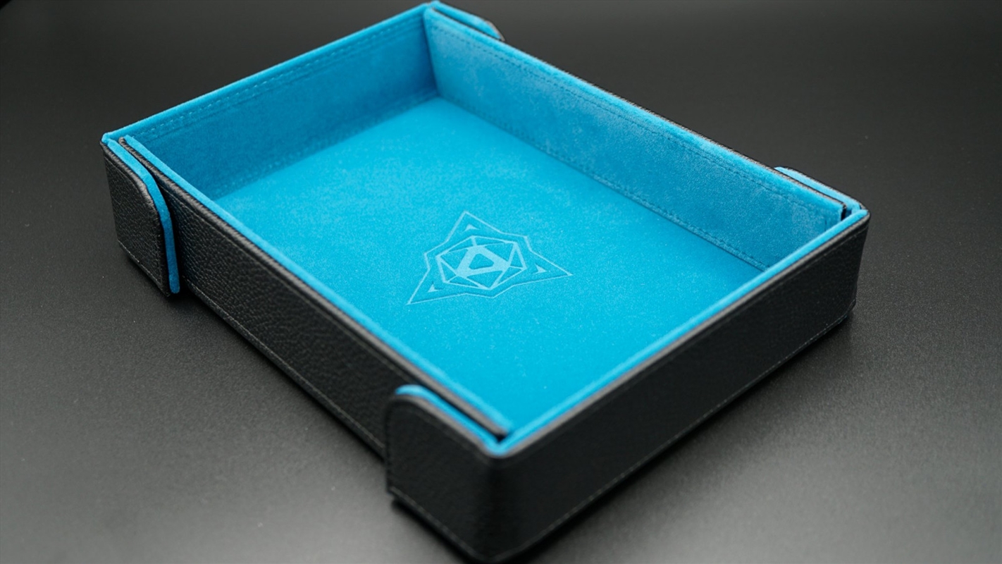 Die Hard Dice Folding Rectangle Tray - Teal Velvet/Product Detail/Dice Games