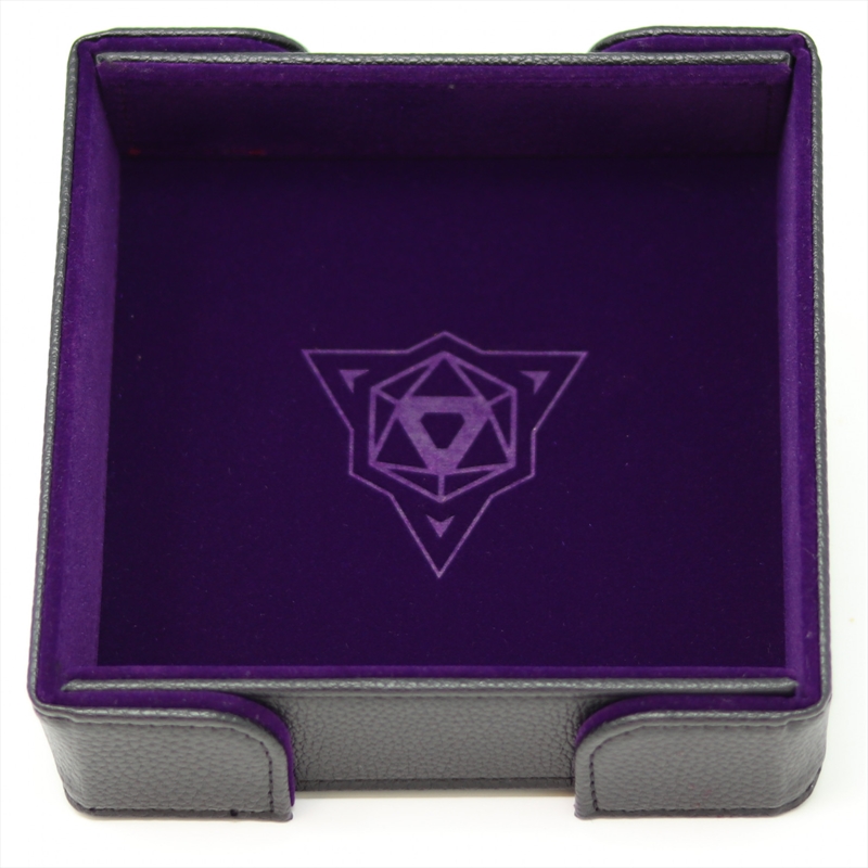 Die Hard Dice Folding Square Tray - Purple Velvet/Product Detail/Dice Games