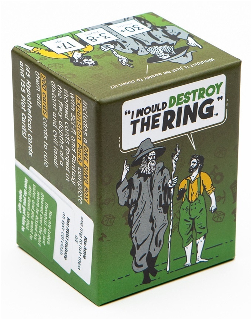 I Would Destroy the Ring/Product Detail/Card Games