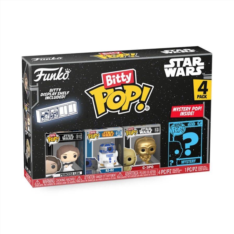 Star Wars - Princess Leia Bitty Pop! 4-Pack/Product Detail/Standard Pop Vinyl