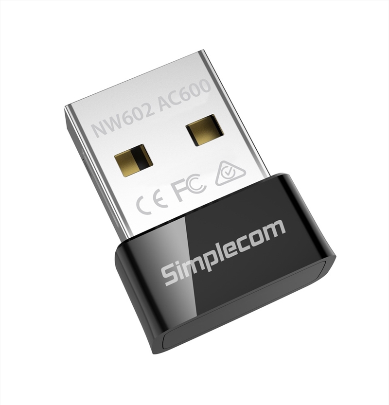 Simplecom NW602 Wi-Fi AC600 Dual Band Nano USB Adapter/Product Detail/Cables