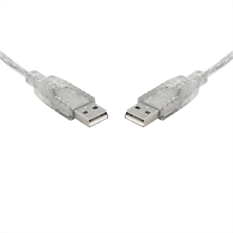 8WARE USB 2.0 Cable 2m A to A Male to Male Transparent/Product Detail/Cables