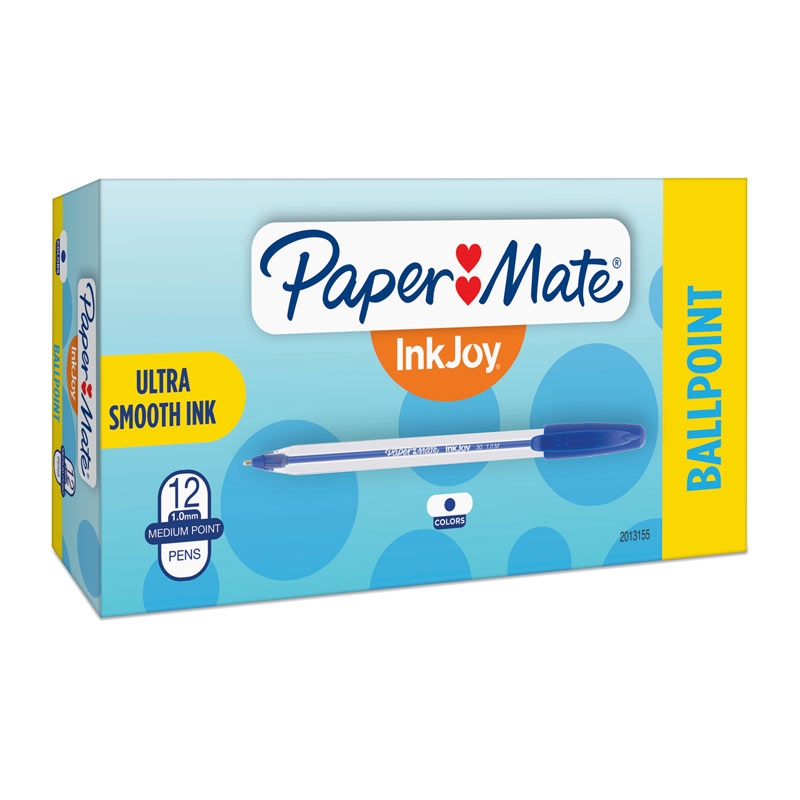 PaperMate InkJoy 50 Ballpoint Pens Blue 12 Pack/Product Detail/Pens, Markers & Highlighters