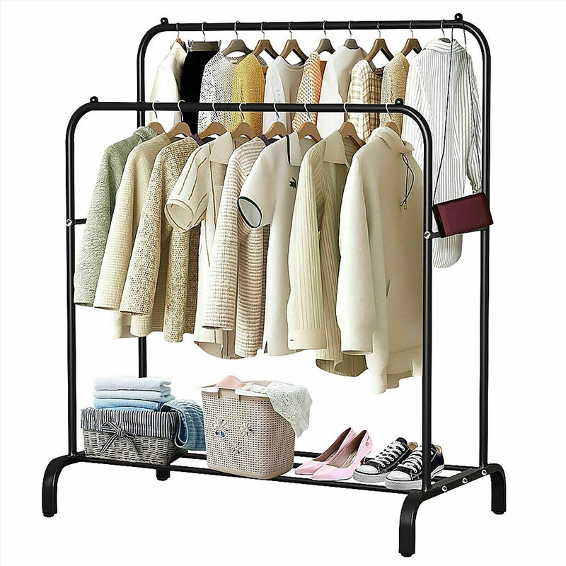 Buy Heavy Metal Double Clothes Rack Online | Sanity