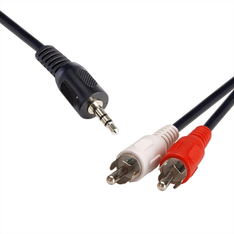 8WARE 3.5 Streo Plug to 2 x RCA Plug 2m/Product Detail/Cables