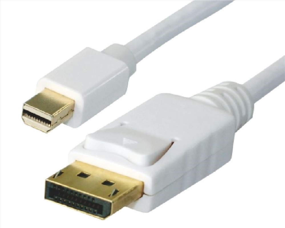 Astrotek Mini-DisplayPort To DisplayPort Cable 20P M/M, Gold Plated - 2.0M - White/Product Detail/Cables