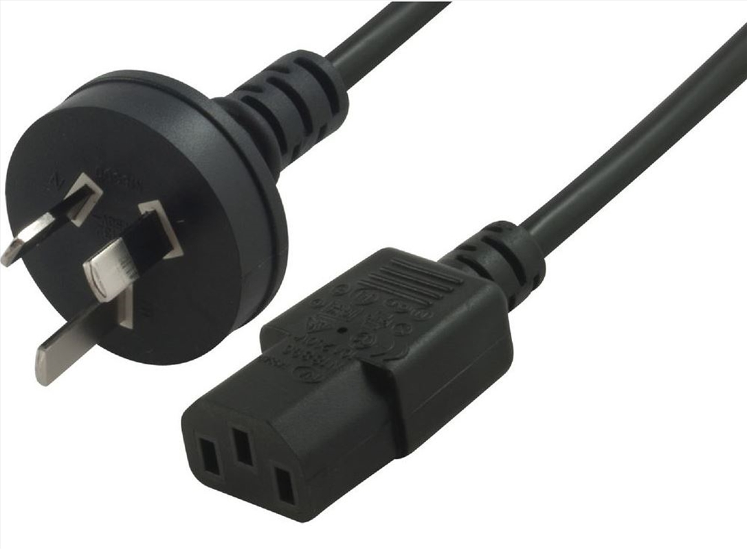 ASTROTEK AU Power Cable 2m - Male Wall 240v PC to Power Socket 3pin to IEC 320-C13/Product Detail/Cables