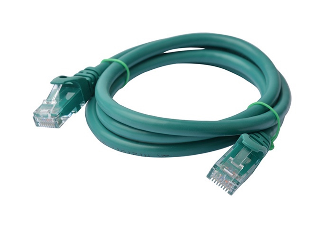 8WARE Cat6a UTP Ethernet Cable 1m Snagless Green/Product Detail/Cables