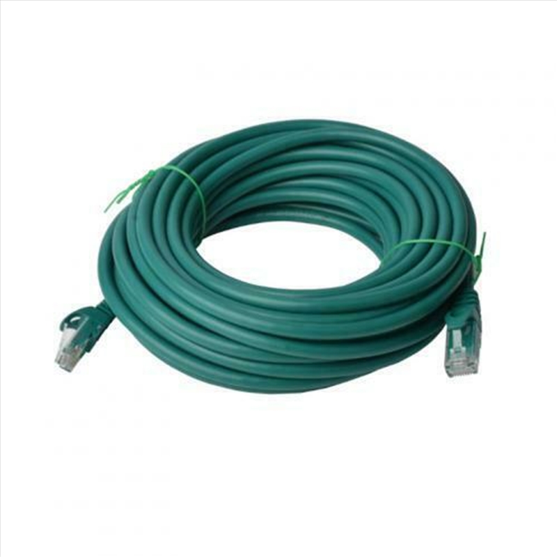 8WARE CAT6A UTP Ethernet Cable Snagless - 15M, Green/Product Detail/Cables