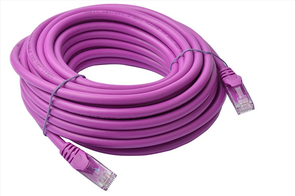 8WARE CAT6A UTP Ethernet Cable Snagless - 10M, Purple/Product Detail/Cables