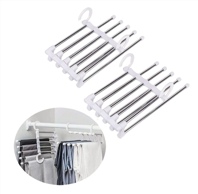 Buy 2 Pack Stainless Steel Adjustable Hangers Online | Sanity