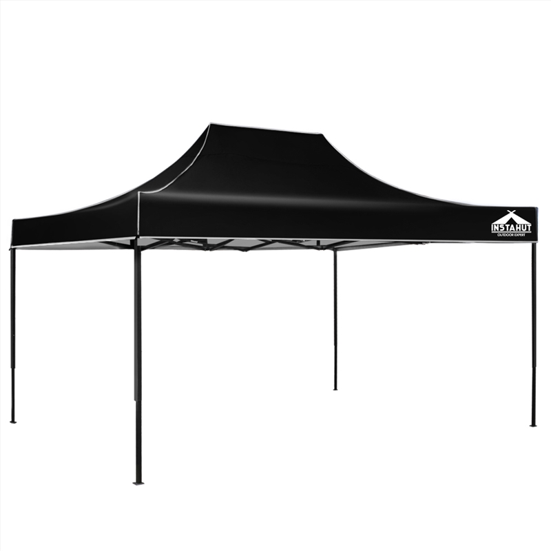 Instahut Gazebo Pop Up Marquee 3×4.5m Outdoor Tent Folding Wedding Gazebos Black/Product Detail/Party