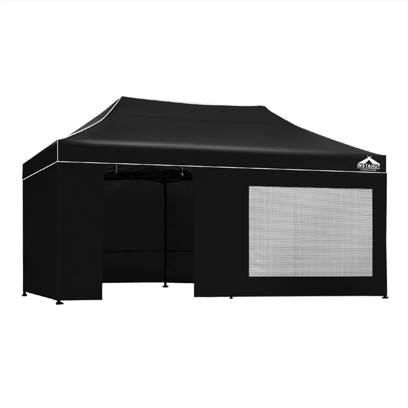 Instahut 3x6m Outdoor Gazebo Walls - Black/Product Detail/Party