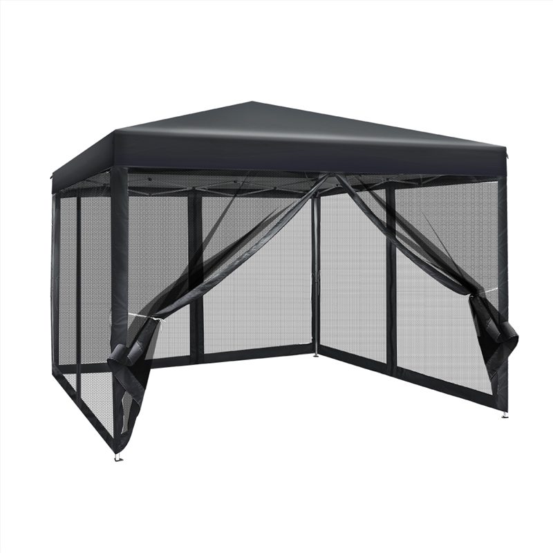 Instahut Marquee 3 x 3 Pop Up Gazebo - Black/Product Detail/Party