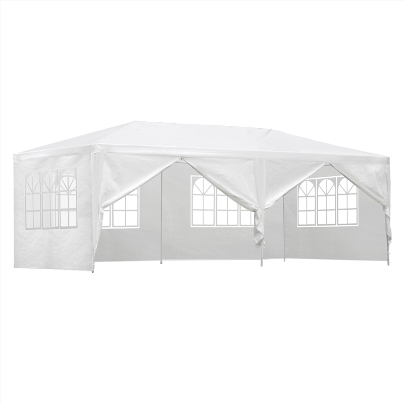 Instahut White Outdoor Gazebo Marquee Wedding Party Camping Tent - 3 x 6m/Product Detail/Party