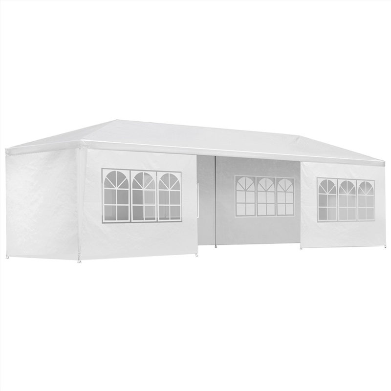 Instahut 8 Panel White Outdoor Marquee Gazebo - 3 x 9metre/Product Detail/Party