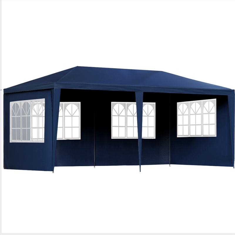 Instahut 6 Panel Blue Marquee Outdoor Gazebo - 3 x 6metre/Product Detail/Party