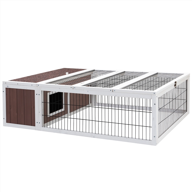 i.Pet Wooden Rabbit Hutch Cage Pet Hutch Run Habitat House Outdoor Large/Product Detail/Decor