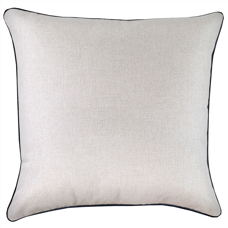 Cushion Cover-With Black Piping-Natural-60cm x 60cm/Product Detail/Manchester