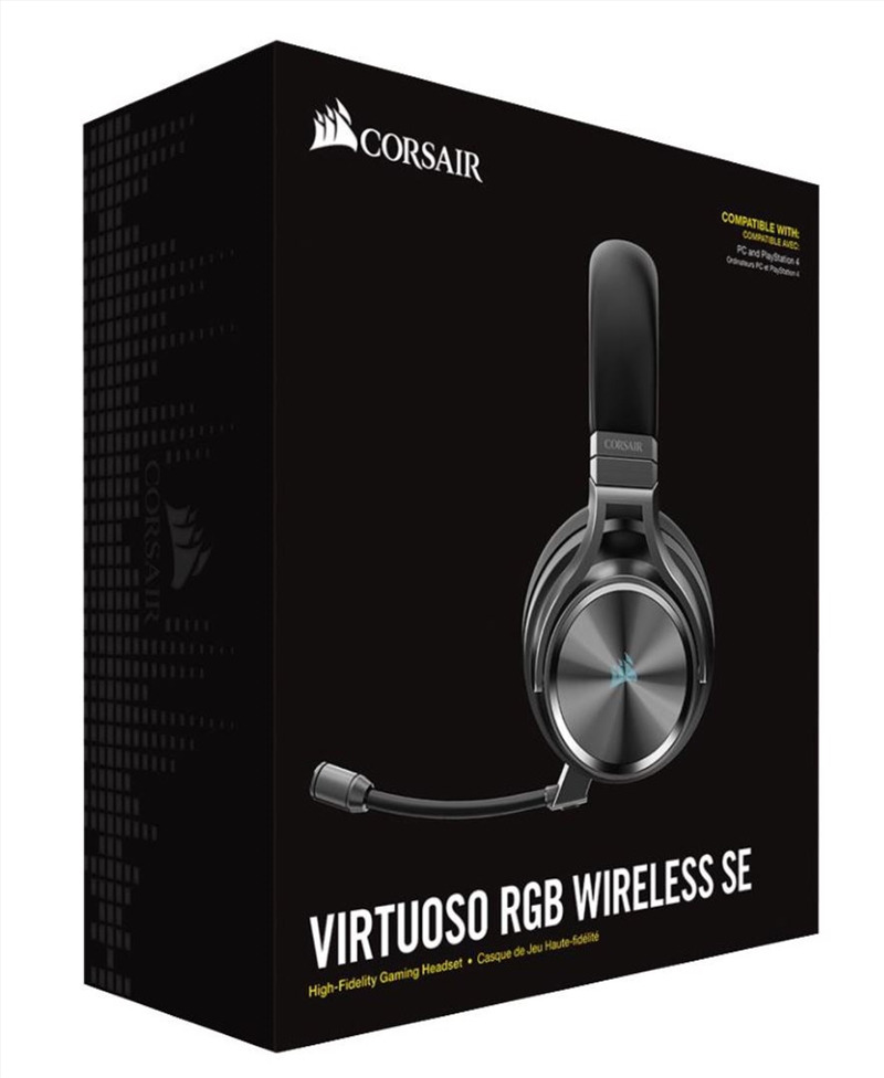 Corsair Virtuoso RGB Wireless SE High-Fidelity Gaming Headset - Espresso  for sale online
