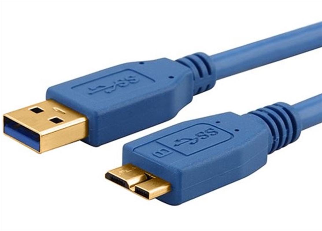 Astrotek USB3.0-A Male to Micro USB-B Male - 28AWG, With 80 Braiding - Blue - 3M/Product Detail/Cables