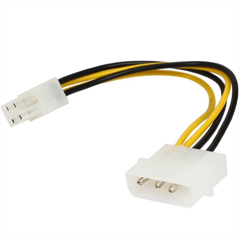 Astrotek EPS 12V Adapter - 4-Pin Molex To 8-Pin P4 Mainboard Plug - 20cm/Product Detail/Cables