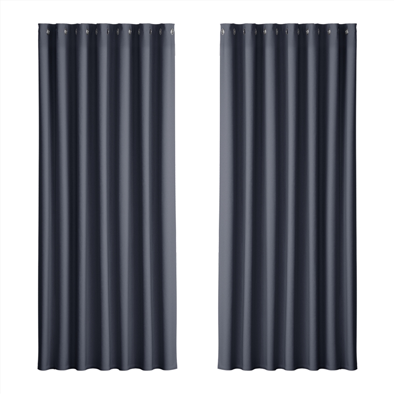 Artiss 2X Blockout Curtains Blackout Window Curtain Eyelet 240x230cm Charcoal/Product Detail/Manchester