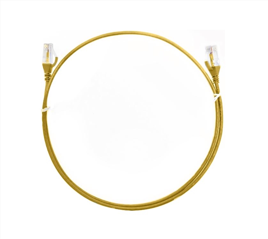 8ware CAT6 UltraThin Slim Cable 1m/100cm - Yellow/Product Detail/Cables