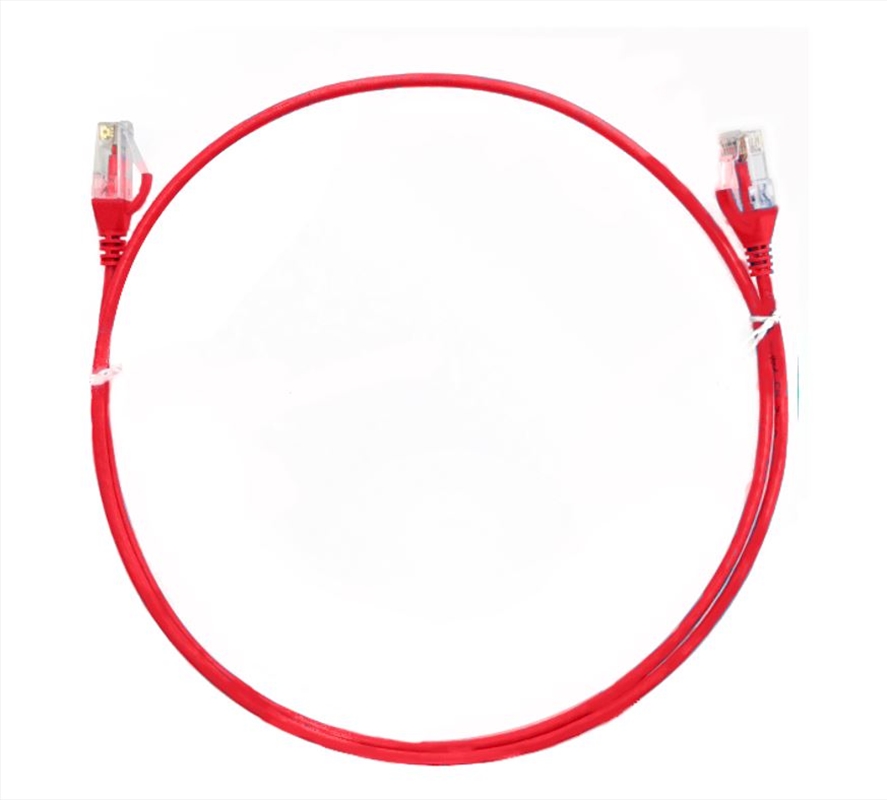 8ware CAT6 Ultra Thin Slim Cable 10m - Red Color Premium/Product Detail/Cables