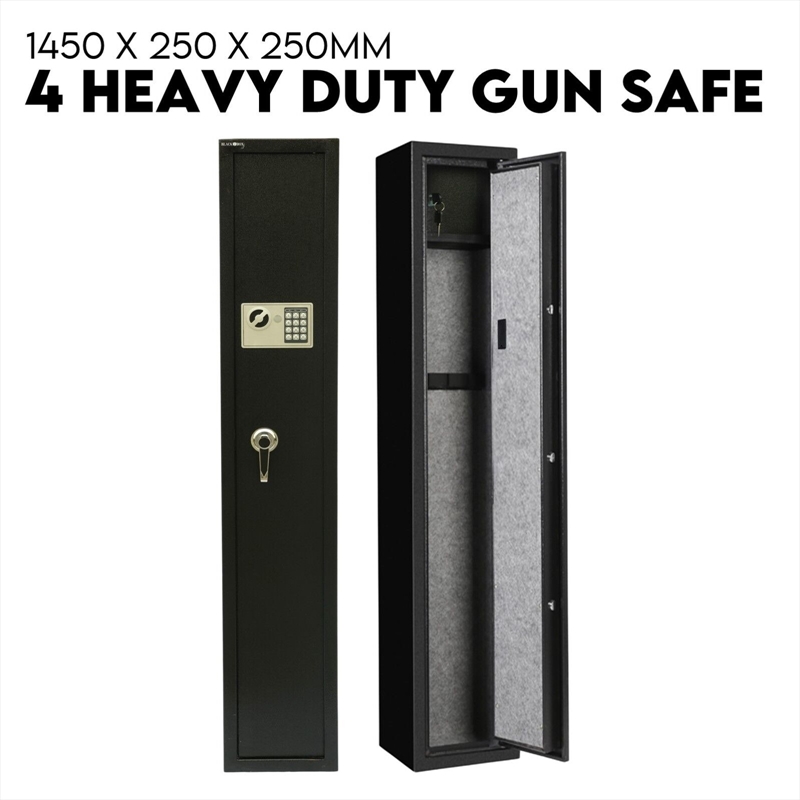 4 Rifle Gun Safe Iron Heavy Duty Firearm Security Digital Lockbox Premium/Product Detail/Decor