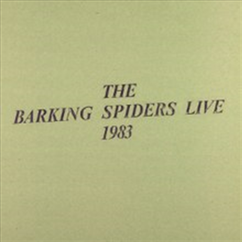 The Barking Spiders Live/Product Detail/Rock/Pop