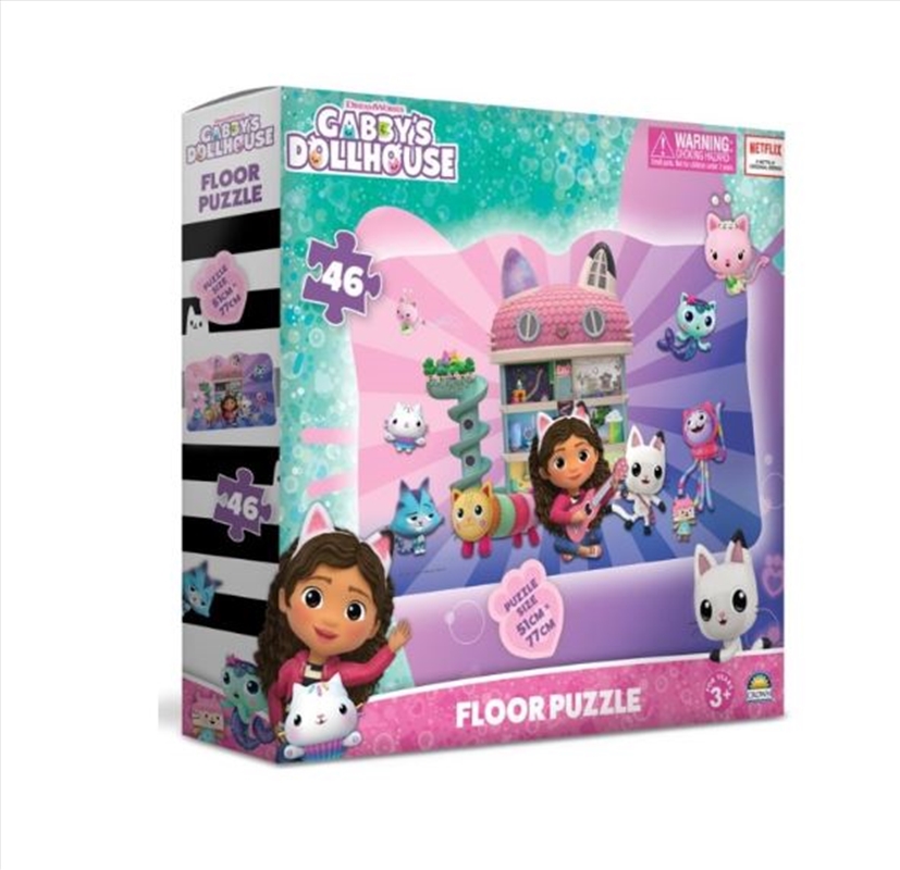 Gabby's Dollhouse 46pce Floor Puzzle/Product Detail/Jigsaw Puzzles