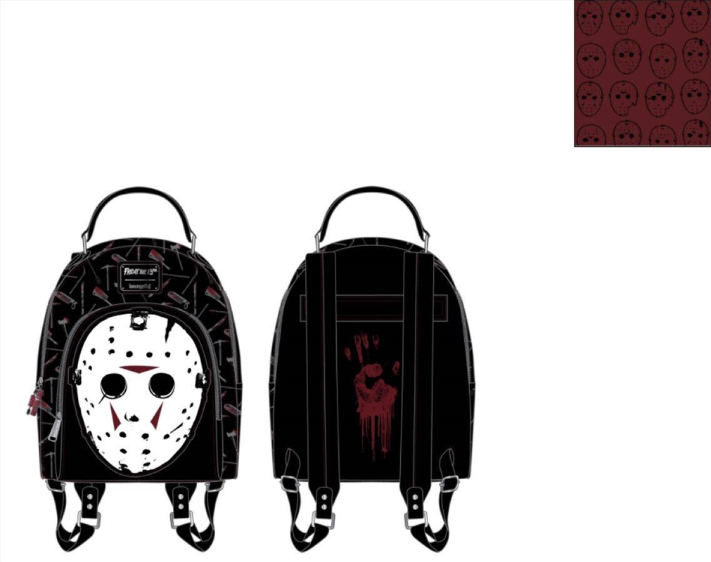 Buy Loungefly Friday The 13th - Jason Mask Mini Backpack Online | Sanity