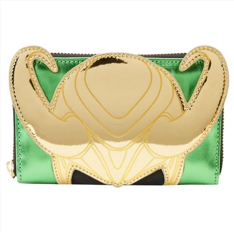 Loungefly Marvel Shine Loki Zip-Around Wallet/Product Detail/Wallets