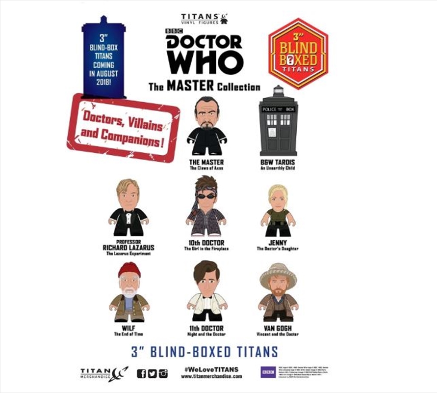Doctor Who - The Master Collection Titans Blind Box (SENT AT RANDOM)/Product Detail/Figurines