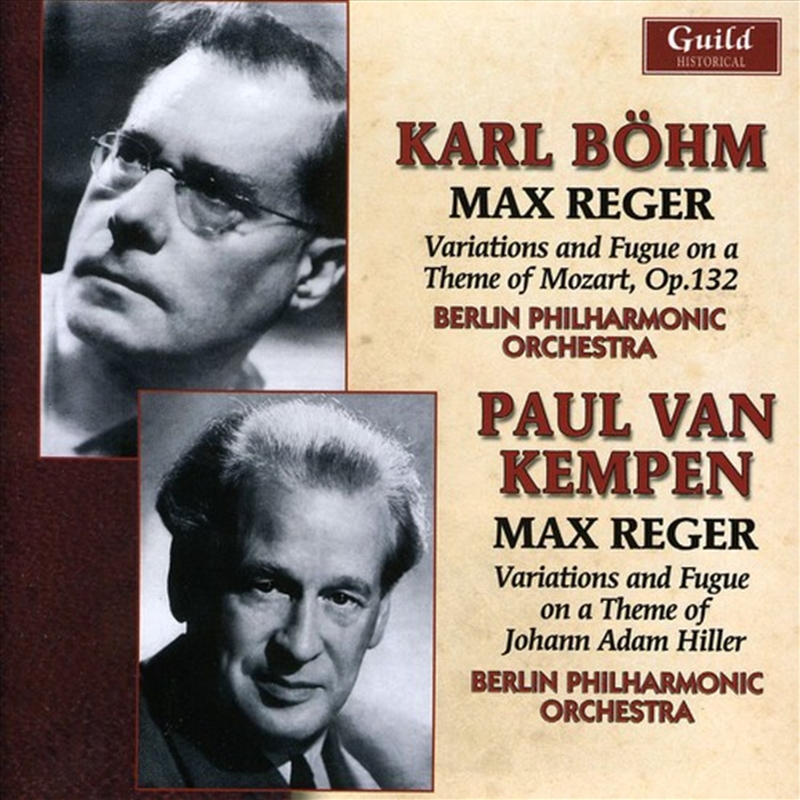 Bohm Van Kempen Conduct Music By Max Reger/Product Detail/Classical
