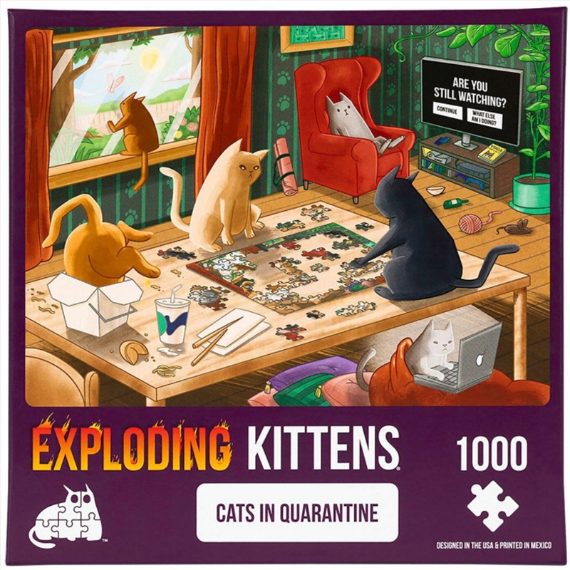 Exploding Kittens Puzzle Cats in Quarantine/Product Detail/Jigsaw Puzzles