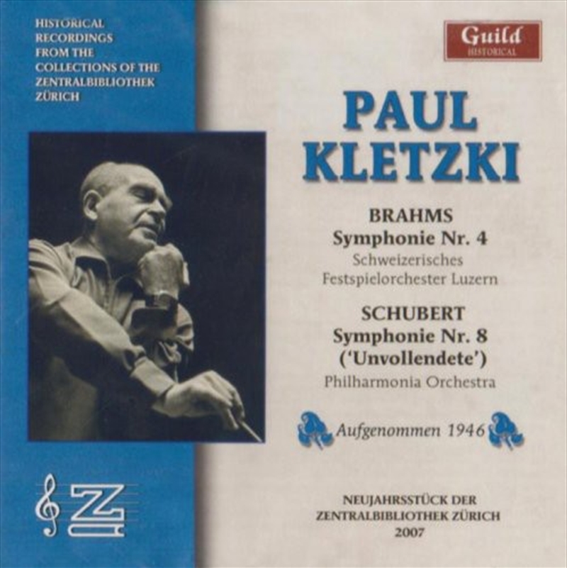 Paul Kletzki Conducts Brahms & Schubert/Product Detail/Classical