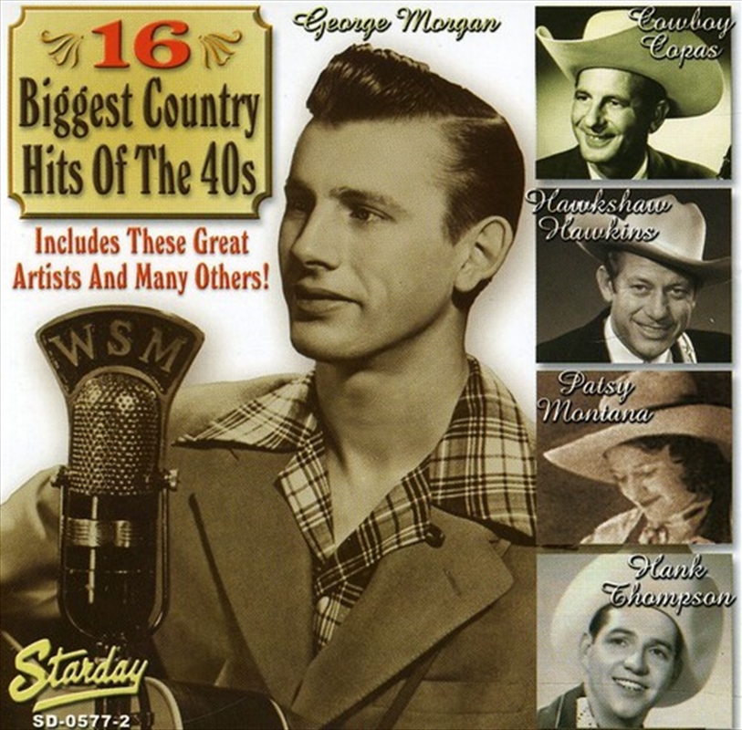 16 Biggest Country Hits 1940's / Various/Product Detail/Rock