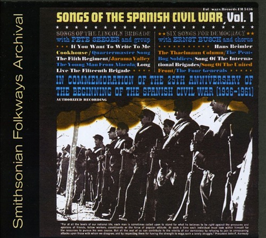 Songs Of The Spanish Civil War 1: Lincoln Brigade/Product Detail/Folk